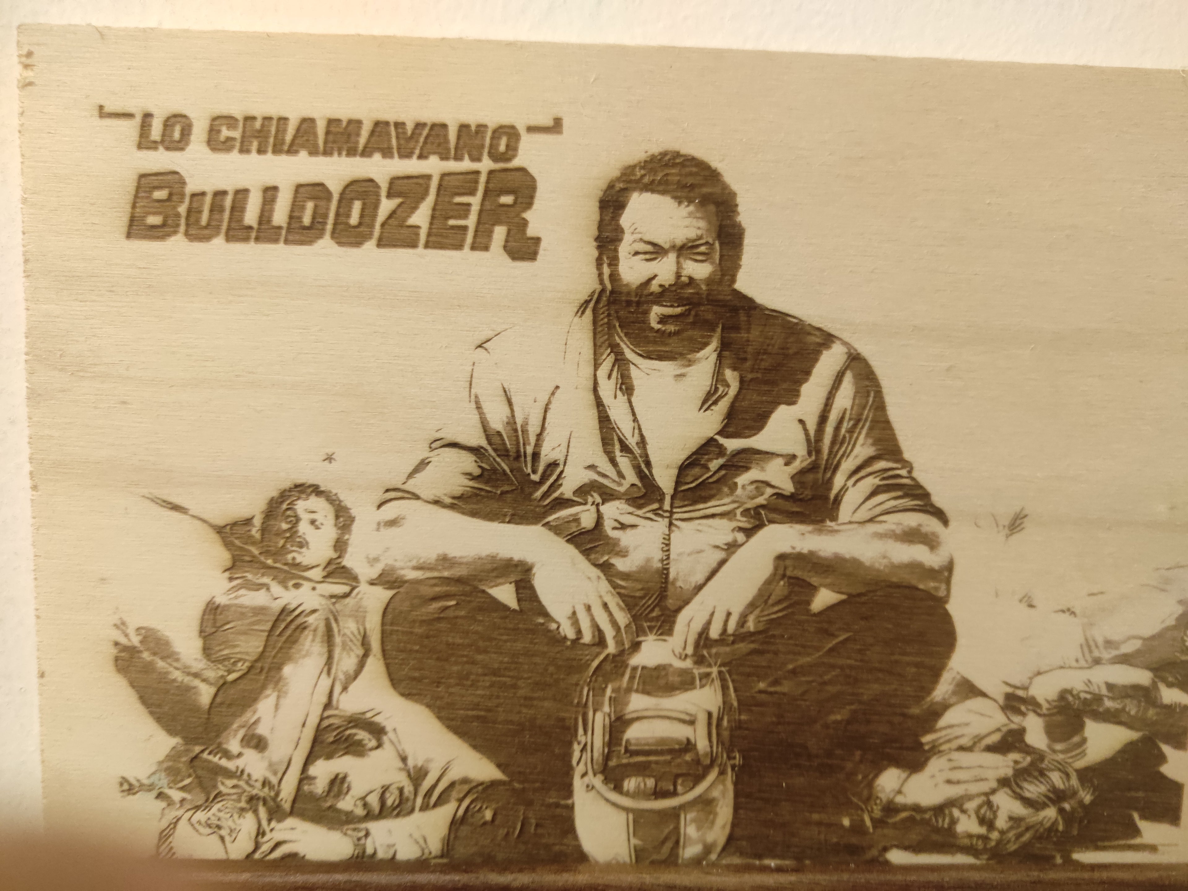 Incisione ricordo del grande Bud Spencer